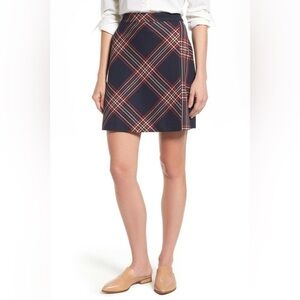 HALOGEN | Plaid Mini A Line Skirt  | Size: 0